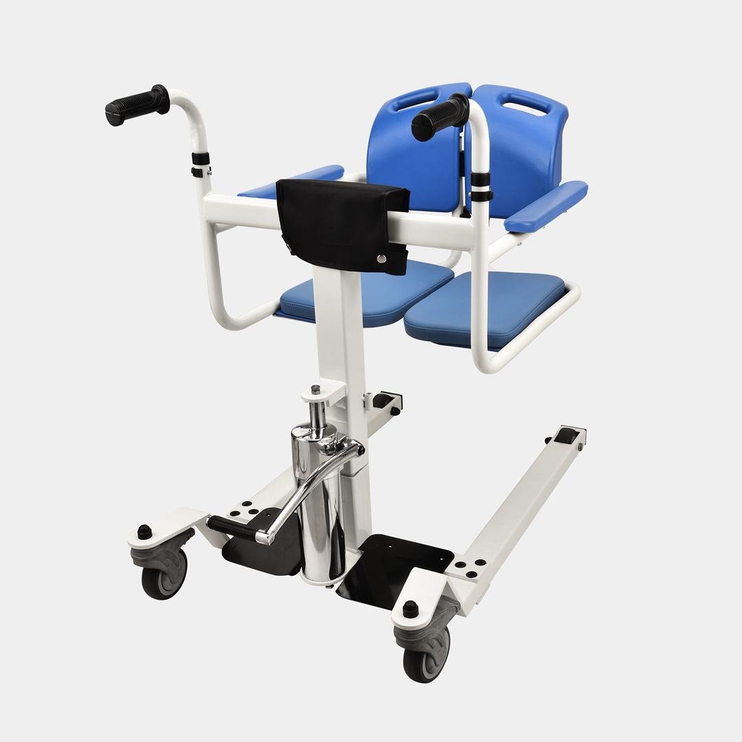 PATIENT TRANSFER & COMMODE WHEELCHAIR (Hydraulic)